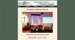 Desktop Screenshot of evergreen-baptist.org