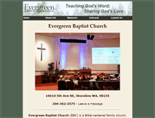 Tablet Screenshot of evergreen-baptist.org